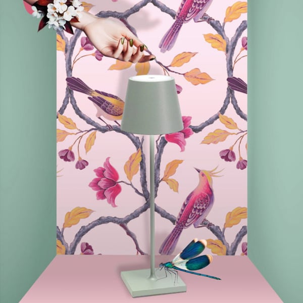 Επιτραπέζιο φωτιστικό Poldina Sage Green